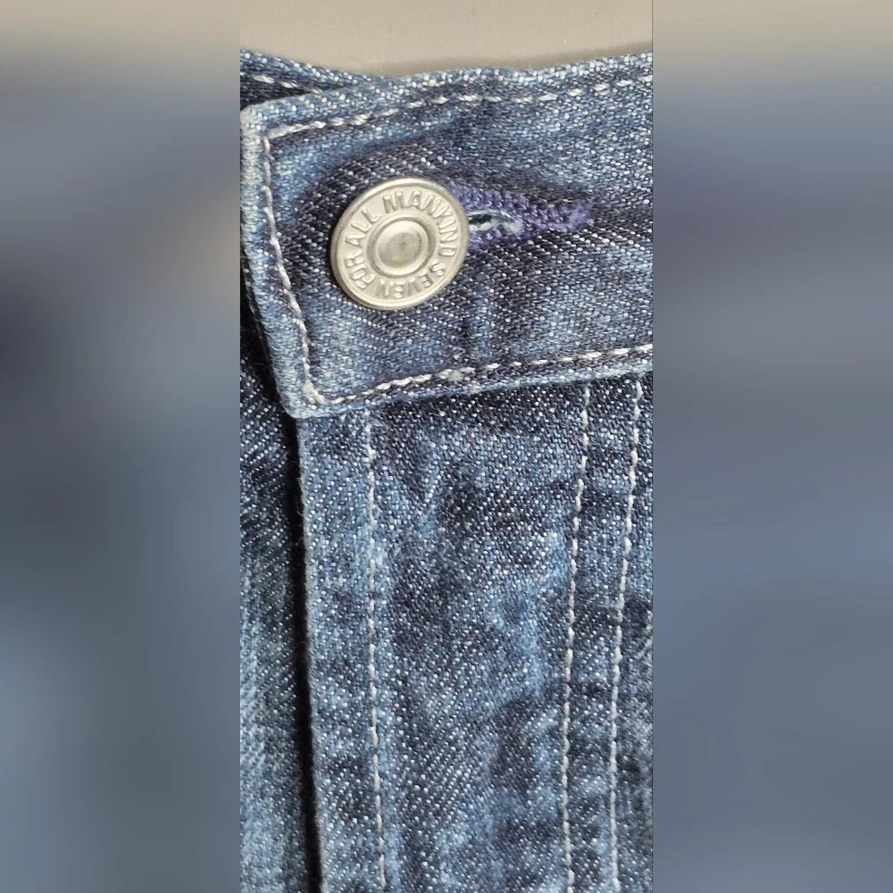 7 For All Mankind Men's Relaxed Fit Jeans - Blue - Picture 13 of 15